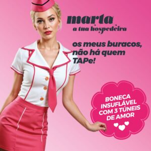 Crushious – Marta la hostess bionda bambola gonfiabile