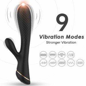 Armony – Vibratore rabbit in silicone nero Armony – Vibratore rabbit in silicone nero